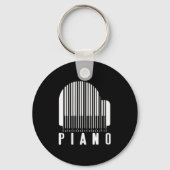 Womens Minimalistisch Ano Barcode Style Music Love Schlüsselanhänger (Vorderseite)