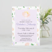 Women's Ministry Valentine's Fellowship Invitation Einladung (Stehend Vorderseite)