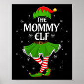 Womens Mommy Elf Christmas Family Girls Women Elf Poster (Vorne)