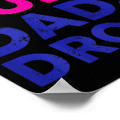 Womens Moms Rule Dads Drool Funny Mother's Day Gra Poster (Ecke)