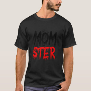 Womens Momster Halloween-Kürbis-Geister Gruselig H T-Shirt