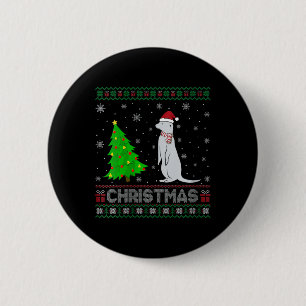 Womens mongoose Xmas Tree Lighting Ugly Weihnachte Button