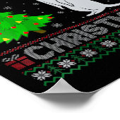 Womens mongoose Xmas Tree Lighting Ugly Weihnachte Poster (Ecke)
