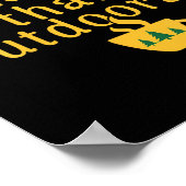 Womens More Outsidey Than Outdoorsy Funny Tree Men Poster (Ecke)