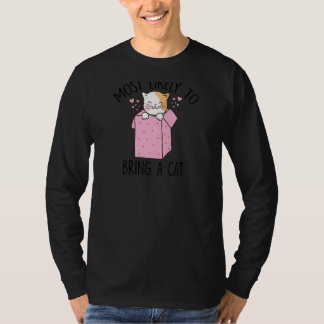 Womens Most Likely To Bring Home A Cat Cute Cat C T-Shirt