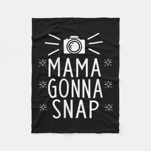 Womens Mother Gonna Snap Funny Mom Birthday Gift Q Fleecedecke (Vorderseite)