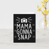 Womens Mother Gonna Snap Funny Mom Birthday Gift Q Karte (Gelbe Blume)