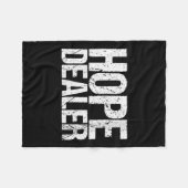 Womens Motivational Hope Er V-neck  Fleecedecke (Vorderseite (Horizontal))