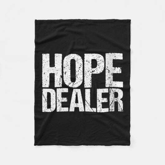 Womens Motivational Hope Er V-neck  Fleecedecke (Vorderseite)