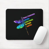 Womens Motivational Insration Gift Dragonfly  Mousepad (Mit Mouse)