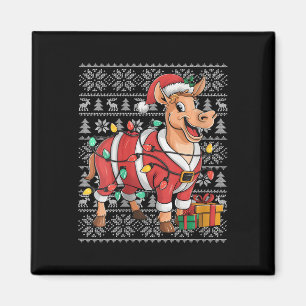 Womens Mule Xmas Sweater Style Ugly Santa Mule Chr Magnet