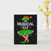 Womens Musical Elf Christmas Family Girls Women El Karte (Gelbe Blume)