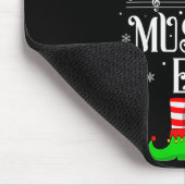 Womens Musical Elf Xmas Christmas Matching Family Mousepad (Ecke)