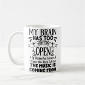 Womens My Brain Has Way Too Many Tabs Open Kaffeetasse (Links)