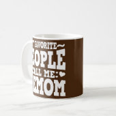 Womens My Favorite People Call Me Memom Funny Kaffeetasse (Vorderseite Links)