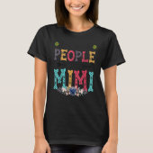 Womens My Favorite People Call Me Mimi Flower T-Shirt (Vorderseite)