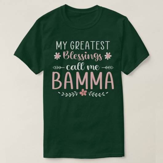 Womens My greatest blessings call me BAMMA Christm T-Shirt (Design vorne)