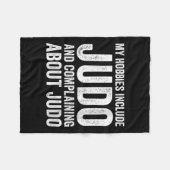 Womens My Hobbies Include Judo Funny Judoka V-neck Fleecedecke (Vorderseite (Horizontal))