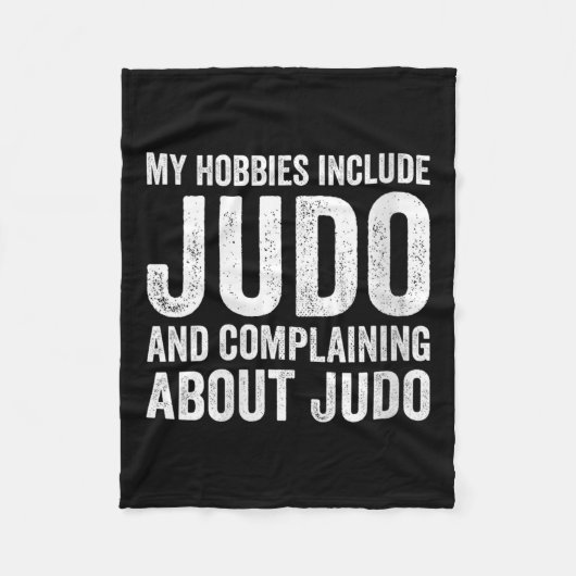 Womens My Hobbies Include Judo Funny Judoka V-neck Fleecedecke (Vorderseite)