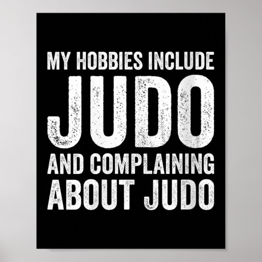 Womens My Hobbies Include Judo Funny Judoka V-neck Poster (Vorne)