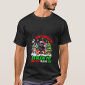 Womens My Newfoundland Stolen My Christmas Pajama T-Shirt (Vorderseite)