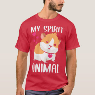 Womens My Spirit Animal Guinea I Liebe Mama Neckla T-Shirt