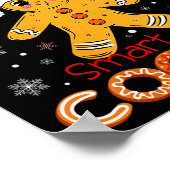 Womens My Students Are Smart Cookies Christmas Gin Poster (Ecke)