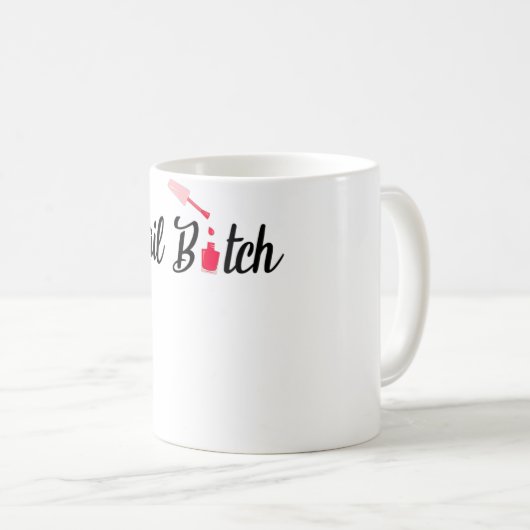 Womens Nail Tech Design für einen Nageltechniker Kaffeetasse (VorderseiteRechts)