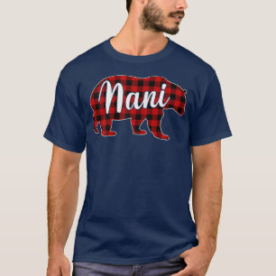 Womens Nani Bear Shirt Weihnachten Karierte Famili