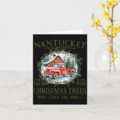 Womens Nantucket Ma Farm Fresh Christmas Trees Gre Karte (Gelbe Blume)