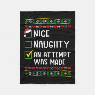 Womens naughty oder nice lustig wurde ein Versuch Fleecedecke