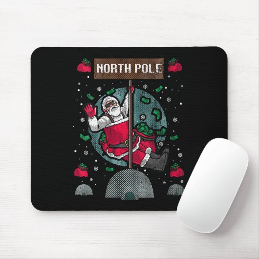 Womens Naughty Ugly Christmas Sweater Mousepad (Mit Mouse)