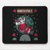 Womens Naughty Ugly Christmas Sweater Mousepad (Vorne)