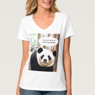 Womens / Neck TShirts Hamlet Quote Panda Bär