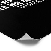 Womens Nelson Mandela's Motivational Quote V-neck  Poster (Ecke)