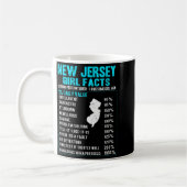 Womens New Jersey Girl Facts Funny Birthday Gift B Kaffeetasse (Links)