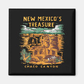 Womens New Mexico Treasure Chaco Canyon National P Magnet (Vorne)