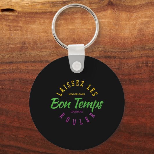Womens New Orleans Louisiana Mardi Gras Usa Souven Schlüsselanhänger (Vorderseite)