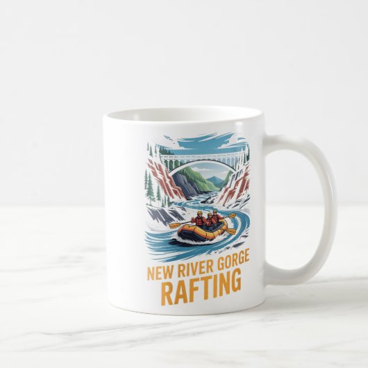 Womens New River Gorge Rafting Whitewater Kayak Ou Kaffeetasse (Rechts)