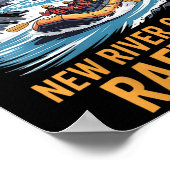 Womens New River Gorge Rafting Whitewater Kayak Ou Poster (Ecke)