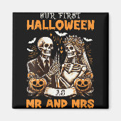 Womens New Wife And Husband Our First Halloween As Magnet (Vorne)