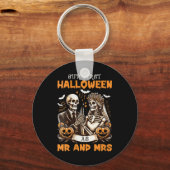 Womens New Wife And Husband Our First Halloween As Schlüsselanhänger (Vorderseite)