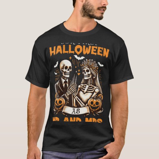 Womens New Wife And Husband Our First Halloween As T-Shirt (Vorderseite)