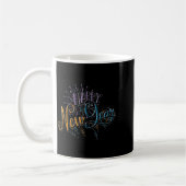 Womens New Years Eve Celebration Confetti Firework Kaffeetasse (Links)