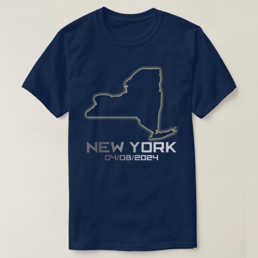 Womens New York America Astronomy Total Solar Ecli T-Shirt (Design vorne)