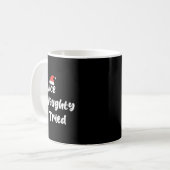 Womens Nice Naughty I Tried Funny Christmas List W Kaffeetasse (Vorderseite Links)