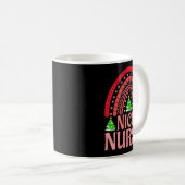 Womens Nicu Nurse Christmas Crew Nurselife Nursing Kaffeetasse (VorderseiteRechts)