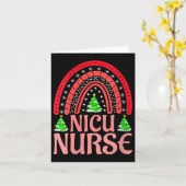 Womens Nicu Nurse Christmas Crew Nurselife Nursing Karte (Gelbe Blume)