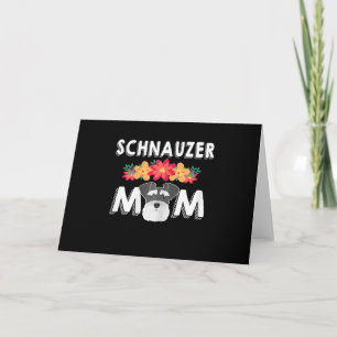 Womens Niedlich Schnauzer Mama Wer Liebe Schnauzer Feiertagskarte