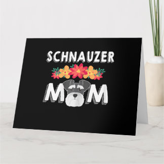 Womens Niedlich Schnauzer Mama Wer Liebe Schnauzer Karte